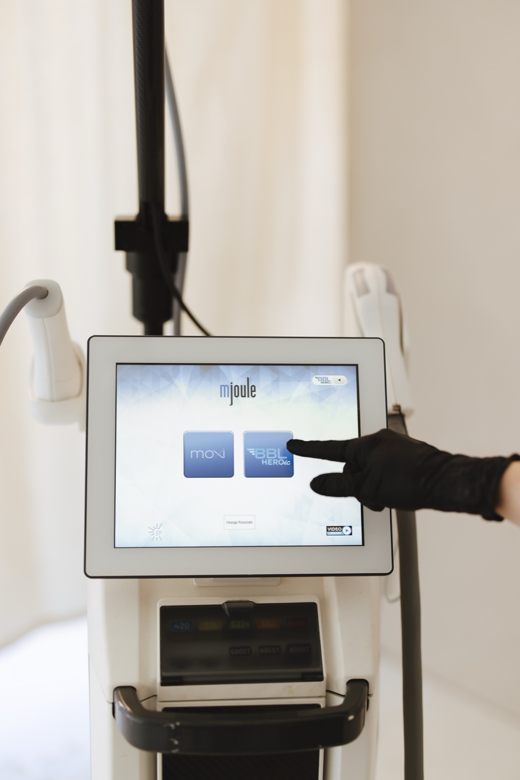 The Sciton mJoule laser platform at BioPeak in Ketchum, Idaho, which delivers both MOXI and BBL HEROic treatments