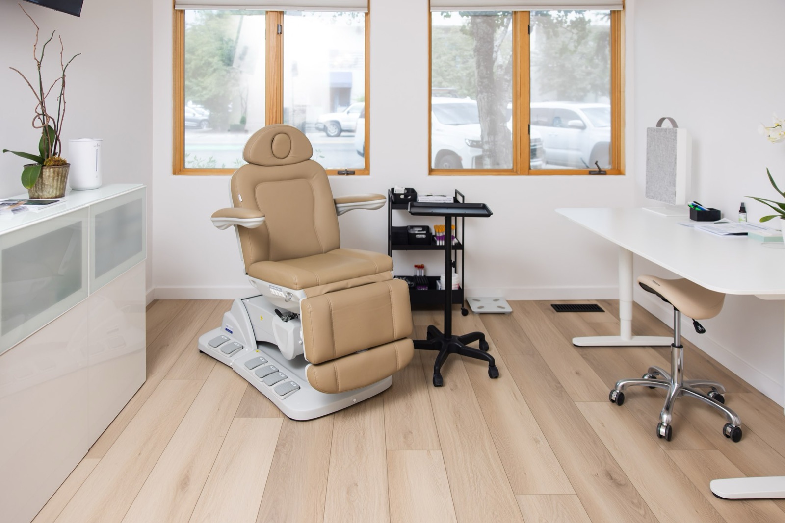 An exam room at BioPeak in Ketchum, Idaho
