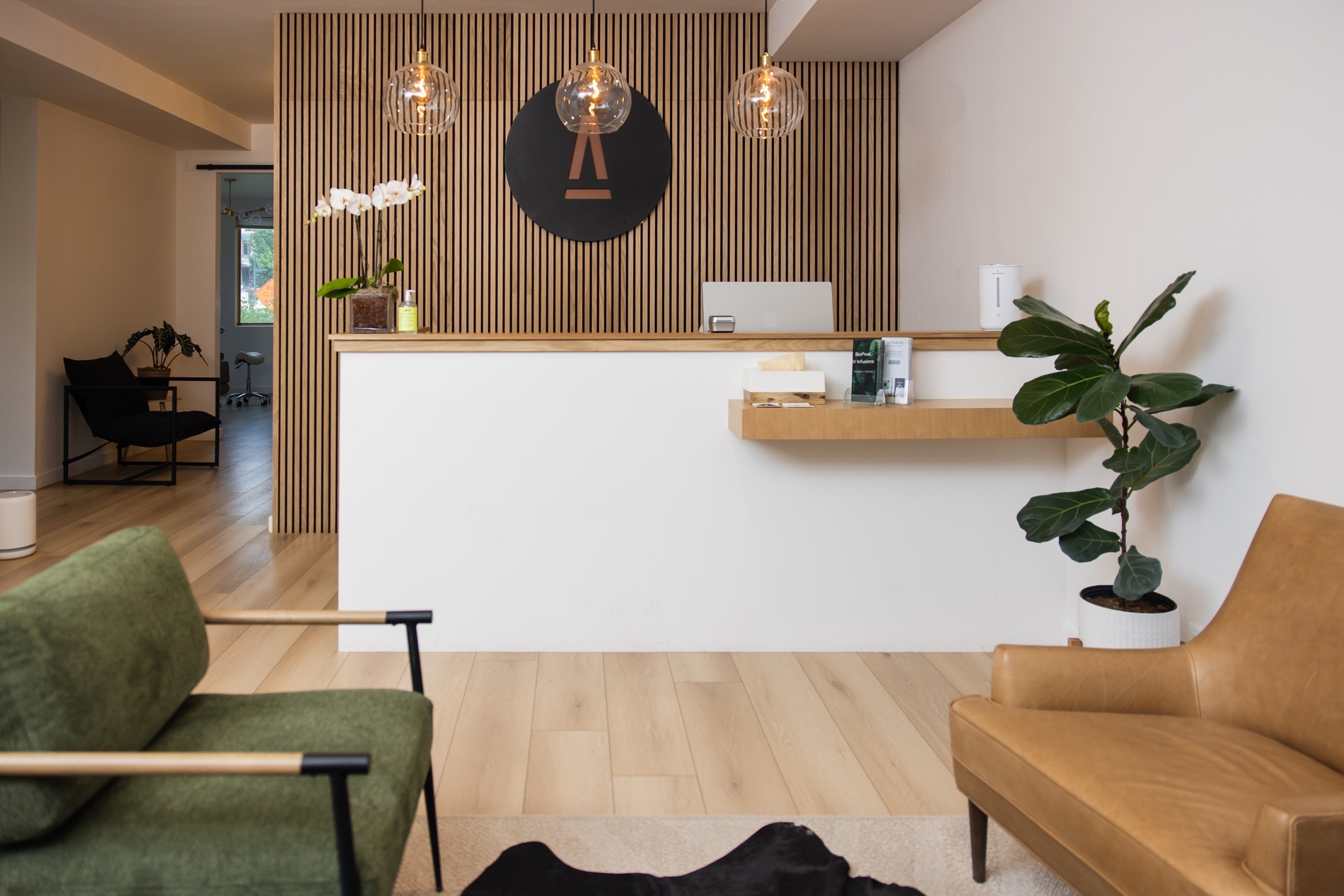 The BioPeak reception and waiting area in Ketchum, Idaho